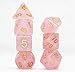 DND Dice Set RPG Polyhedral Dice Fit Dungeons and Dragons(D&D) Pathfinder MTG Role Playing Dice (Pink)