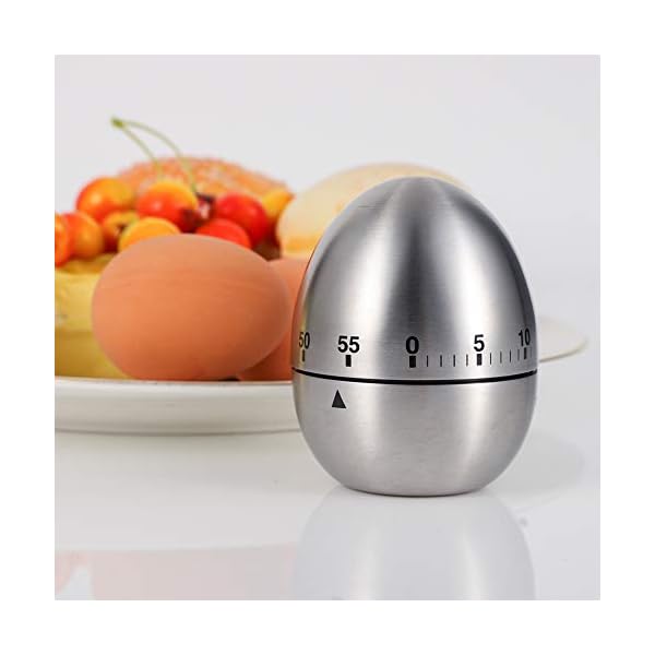 RosewineC-Kitchen-Timer-ManualShaped-Mechanical-Rotating-Alarm-with-60-Minutes-for-CookingEgg RosewineC Kitchen Timer Manual,Shaped Mechanical Rotating Alarm with 60 Minutes for Cooking(Egg)