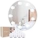 Minetom Hollywood Style Vanity Lights Kit for Vanity Mirror with Touch Dimmer, 10 LED Mirror Light Bulb Lighting Strip for Makeup Vanity Table Set in Dressing Room Bath Room (Mirror Not Include)
