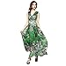 Joy EnvyLand Women V-neck Flower Prom Party Tunic Long Cocktail Beach Dress