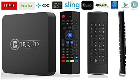 CIRKUD PLUG &amp; PLAY ANDROID TV BOX- FULLY LOADED UNLOCKED - 2GB+8GB - WATCH LIVE SPORTS, MOVIES &amp; TV SHOWS ON DEMAND - AIR MOUSE REMOTE INCLUDED