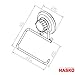 HASKO accessories - Powerful Vacuum Suction Cup Toilet Paper Holder – Wall Mount Stainless Steel Tissue Roll Dispenser for Bathroom & Kitchen – Can be Mounted on Clean Flat Smooth Surface (Chrome)