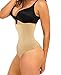 SAYFUT Women's Hi-waist Tummy Control Thong Panties Body Shaper Waist Trainer Nude1 US 4-10/Waist 25