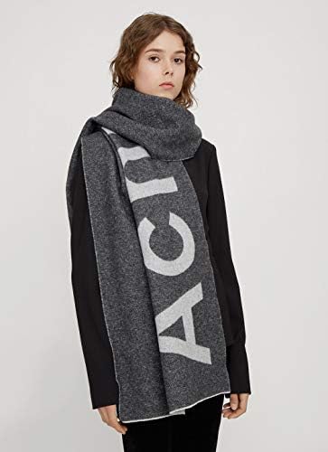 ACNE STUDIOS Toronty Logo Scarf in Black