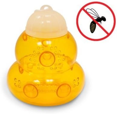 Seicosy Eco-friendly Non-toxic Wasp Trap, Plastic Bee Cather - Trap Bees, Wasps, Hornets, Yellow Jackets and More