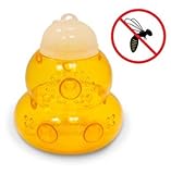 Seicosy Eco-friendly Non-toxic Wasp Trap, Plastic Bee Cather - Trap Bees, Wasps, Hornets, Yellow Jackets and More