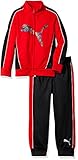 PUMA Little Boys' Track Set, Fierce Red, 6