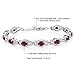 Gem Stone King 7-14 Cttw Oval Gemstone Birthstone Tennis Bracelet For Women | 925 Sterling Silver | Oval 6X4MM | 7 Inch With 1 Inch Extender | Fine Jewelry Gifts for Her Mom Women Wife