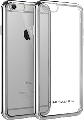 iPhone 6 case,MINIMALISM(TM) [Twinkler Series] [Scratch Resistant] Premium Flexible Soft TPU Bumper Silicone Case with Electroplate Frame Fit for iPhone 6 &amp; iPhone 6s (4.7 inches) --Meteor Silver