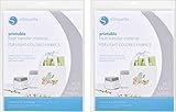 Silhouette Printable Heat Transfer Material for Light Fabrics (2 pack)