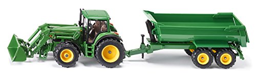 Siku 3863 - Traktor mit Frontlader u. Muldenkipper