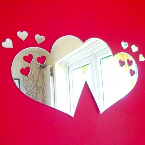 Super Cool Creations Hearts out of Love Hearts Mirrors - 60cm x 31cm