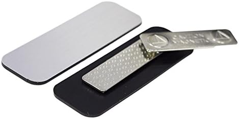 Blank Name Badges (10 pack, silver)