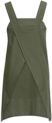 Cotton Linen Apron Cross Back Apron for Women with