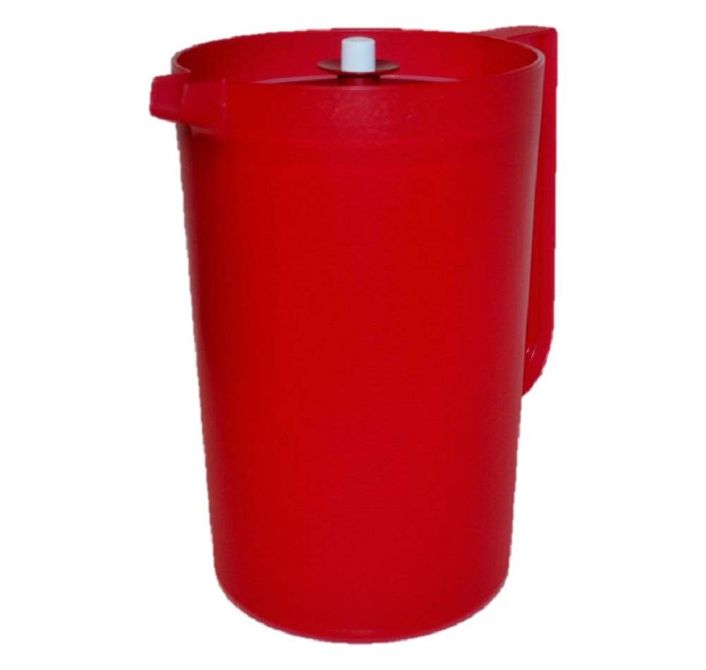 Photo 1 of Tupperware Pitcher Classic Push-Button Style 1 Gallon Red