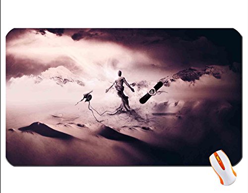 Desktop art creativity sand dunes roots people helmets snowboard wallpaper super big mousepad Dimensions: 23.6 x 13.8 x 0.2(60x35x0.2cm)
