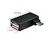 UCEC Micro USB 2.0 Micro Male to USB Female OTG Adapter, 90 Degree Black Host Adapter with Micro USB Power Charging for Samsung Galaxy S3 S4 S5 Note2 Note3 Cell Phone & Tablet