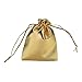 YUTIAN 100pcs Drawstring Organza Pouch Jewelry Wedding Favor Candy Bag Packing Gold 9X12 Centimeter