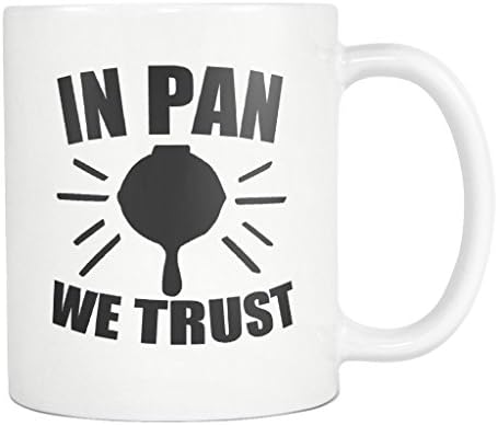 In Pan We Trust Coffee Mug Funny Battlegrounds Gaming Caffeine Cup