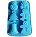 Allforhome(TM) 6 Cavities Christmas Bell Sknowman Tree Silicone Cupcake Baking Mold Soap Molds Polymer Clay Muffin Cups Craft DIY mold