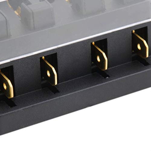 Florenceenid 4 Way Circuit Automotive Middle-Sized Blade Standard Fuse Box Block Holder