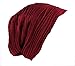 Hot Fashion Slouch Wrinkled Beanie Cap Slouchy Skull Hat (Red)