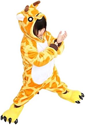 Cosplay Halloween Unisex Childrens' Costume Cute Party Animal Pajamas One-Piece Giraffe XL