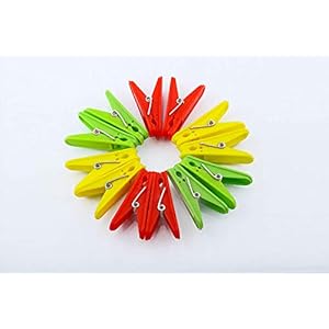 APS Enterprise – (Pack of 12) Plastic Cloth Clips for cloth Dying cloth clip hanging cloth clips heavy duty