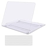 MOSISO Plastic Hard Shell Case & Keyboard Cover Skin Only Compatible with MacBook 12 inch with Retina Display (Model A1534, Release 2017 2016 2015), Crystal Clear