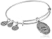 Alex and Ani Seven Swords III Expandable Rafaelian Silver Bangle Bracelet