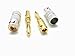 Banana Plugs,24k 8pcs Gold Plated Speaker Banana Plugs for Speaker Cable GHWL