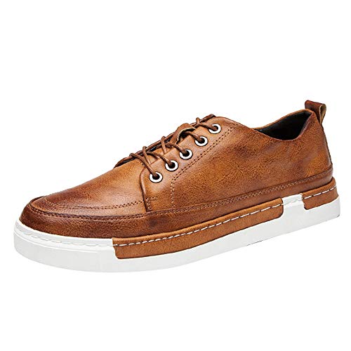 Christmas Deals! Teresamoon Men's Lace-Up Shoes Driving Leather Sneakers Casual Shoes Formal Business Shoes - Thumbnail 7
