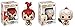 Funko Fred Flintstones - Barney Rubble - Pebbles & BAMM BAMM 3.75