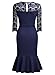 MissMay Women's Vintage Lace Business Cocktail Party Mermaid Pencil Dress
