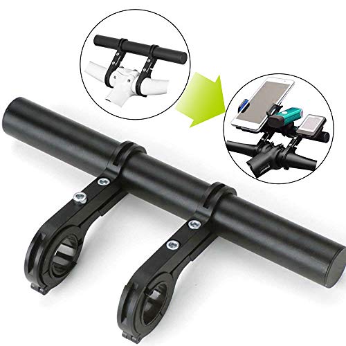 Bike Handlebar Extender- Include Hex Wrench- Carbon Fiber Bicycle Handlebars Extensions Speedometer Phone Holder Stroller Handle Extension Bikes Light Mount Extenders Clamp