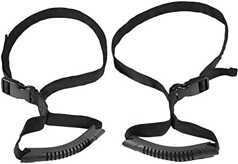 Wonderoto Adjustable Safety Vehicle Support Handle, Fit all Windows, Easy to Install, High Quality Nylon Color Black, Pack of 2