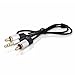 DTECH 1.5 Feet 3.5mm to 2 RCA Male Stereo Audio Cable 1.5ft, Auxiliary Aux Jack Dual Phono Y Splitter Adapter Cord for Car, Phone