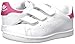 adidas Originals Kids Stan Smith Sneaker, White/White/Bold Pink, 6 US Unisex Toddler