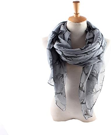 Scarfs for Women Lightweight Print Shawl Wraps Holiday Voile Scarf Gift