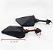 HK Moto- Motorcycle Black Left and Right Rearview Side Mirror For KAWASAKI NINJA 250R EX250 2008-2013