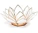 FindSomethingDifferent Lotus Tea Candle Light Holder Capiz Shell - Natural