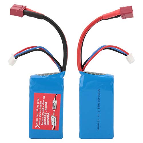 idalinya Rc Battery 7.4v 1500mah Rc Car Battery Accessory Parts Fit for Wltoys A959-B A969-B A979-B K929-B
