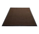 Guardian Silver Series Indoor Walk-Off Floor Mat, Vinyl/Polypropylene, 2'x3', Walnut