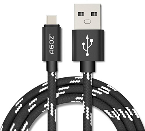 AGOZType USB C Fast Charger Data Cable Compatible with ZTE Blade 11 Prime, ZTE Blade X1 5G, ZTE Z2, ZTE Blade 10, ZTE Axon 10 Pro, ZTE R2, ZTE ZMAX One Z719DL, Consumer Cellular ZMax 5G (4ft)