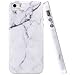 iPhone 5 Case, iPhone 5S Case, JAHOLAN White Marble Design Slim Shockproof Clear Bumper TPU Soft Case Rubber Silicone Skin Cover for Apple iPhone 5 5S SE