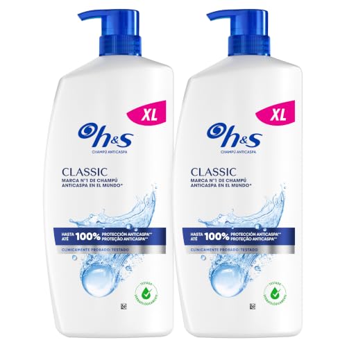 Classic Champú Anticaspa, Todo Tipo de Pelo y Cuero Cabelludo, 2x800ml