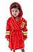 Arctic Paw Boys/Girls' Plush Soft Hooded Terry Bathrobe Robe with Pockets