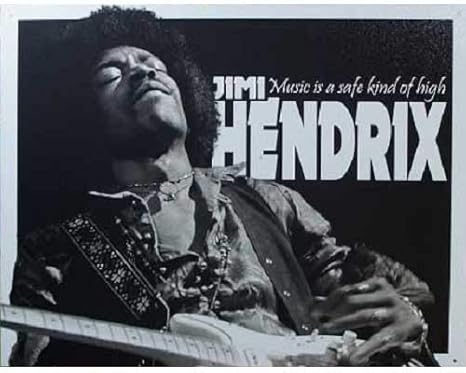 Amazon ブリキ看板 Jimi Hendrix ジミ ヘンドリックス High 並行輸入品 置物 オブジェ オンライン通販