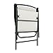 SunLife Lightweight Folding Portable Chair Weatherproof Porch Patio Yard 1-Pair of Chairs with White Cushion