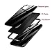 Luhuanx Case Compatible with iPhone 11 Pro Max,Tempered Glass Case Back + TPU Frame Hybrid Shell Slim Case for iPhone 11 Pro Max in 6.5 inch,Anti-Scratch (Drop) 2019-Black